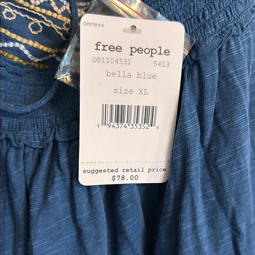 Free People Top with Embroidery - Picture 3 of 4